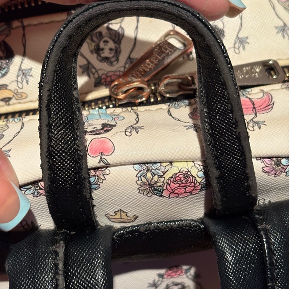 Loungefly Cream Disney Princess Patterned Backpack - Picture 8 of 15